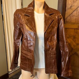 Wilsons Leather Women's Tan Leather Jacket